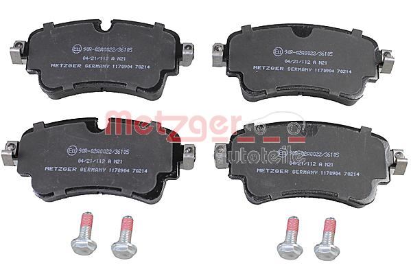 METZGER 1170904 GREENPARTS Bremsbelagsatz, Scheibenbremse